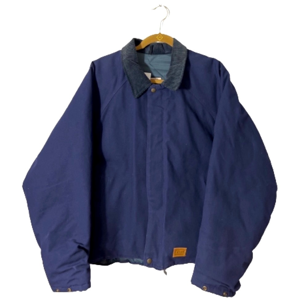 Walls Coat Navy Work utility Vintage Blue Insulated Waist Length Coat Size Large